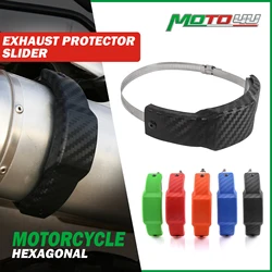 For HONDA CB300F CB400F CB500F CB500X CB 100MM-140MM Motorcycle Oval Exhaust Protector Can Cover Universal Fit