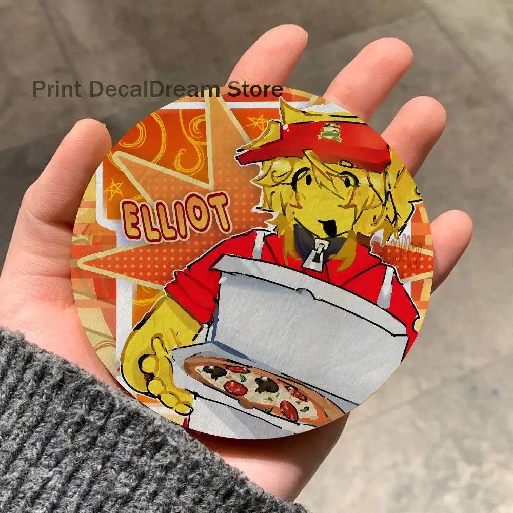 

Elliot Fanart Cartoon Anime Cute Wooden Coaster Coffee Shop Beverage Shop Family Restaurant Cafe Decoration