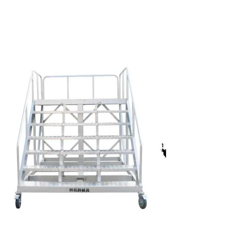 Airport large step aluminum ladder, climbing ladder