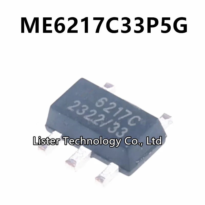 20~200PCS/Lot New ME6217C33P5G SOT89-5 Marking:6217C 33 ME6217 ME6217C33 ME6217-3.3V ME6217C33P5 SOT89