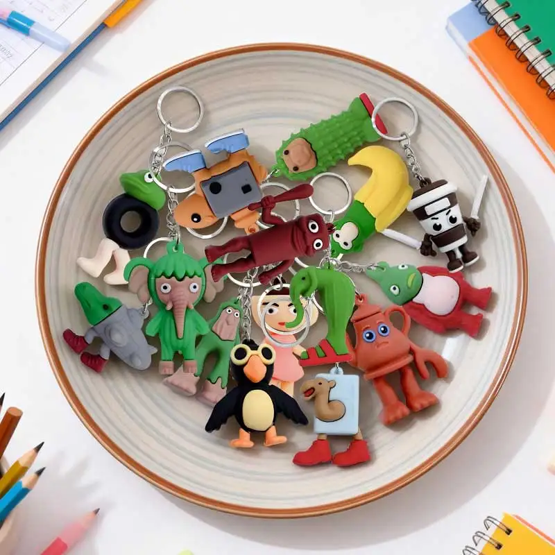 

Tralalelo Tralala Theme Doll Keyrings Funny Italian Brainrot Animals Keychains Hang The Bags Accessories Abstract Meme Gift Kids