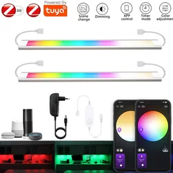 2/4/6PCS Kitchen Cabinet Light 30cm RGBCCT LED Strip DC12V ZIGBEE 3.0 Tuya Smart Dimmer Control For Bedroom Wardrobe Night Light