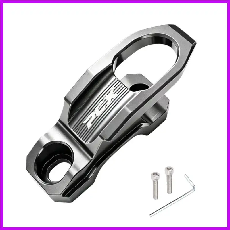 R9CC Clamp-On Motorcycle Handlebar Hook, 22 Mm Aluminum Bag Hanger for PCX160/150 ADV160/350 Helmet Carry, Short Ride Stops