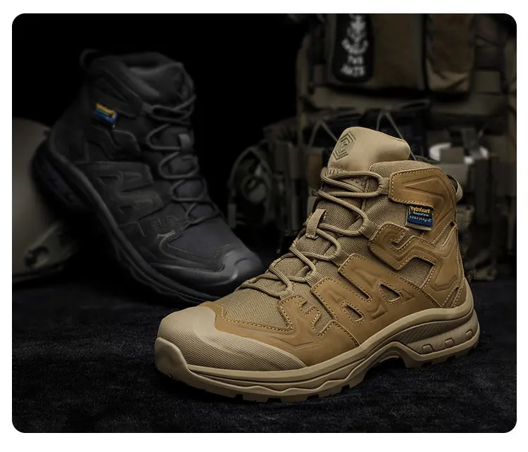 Emersongear Blue Label „Walker“ Taktische Stiefel Combat Airsoft Jagdschuhe Camping Outdoor Wandern Sporttraining Wildleder EU-Größe – Detail 10