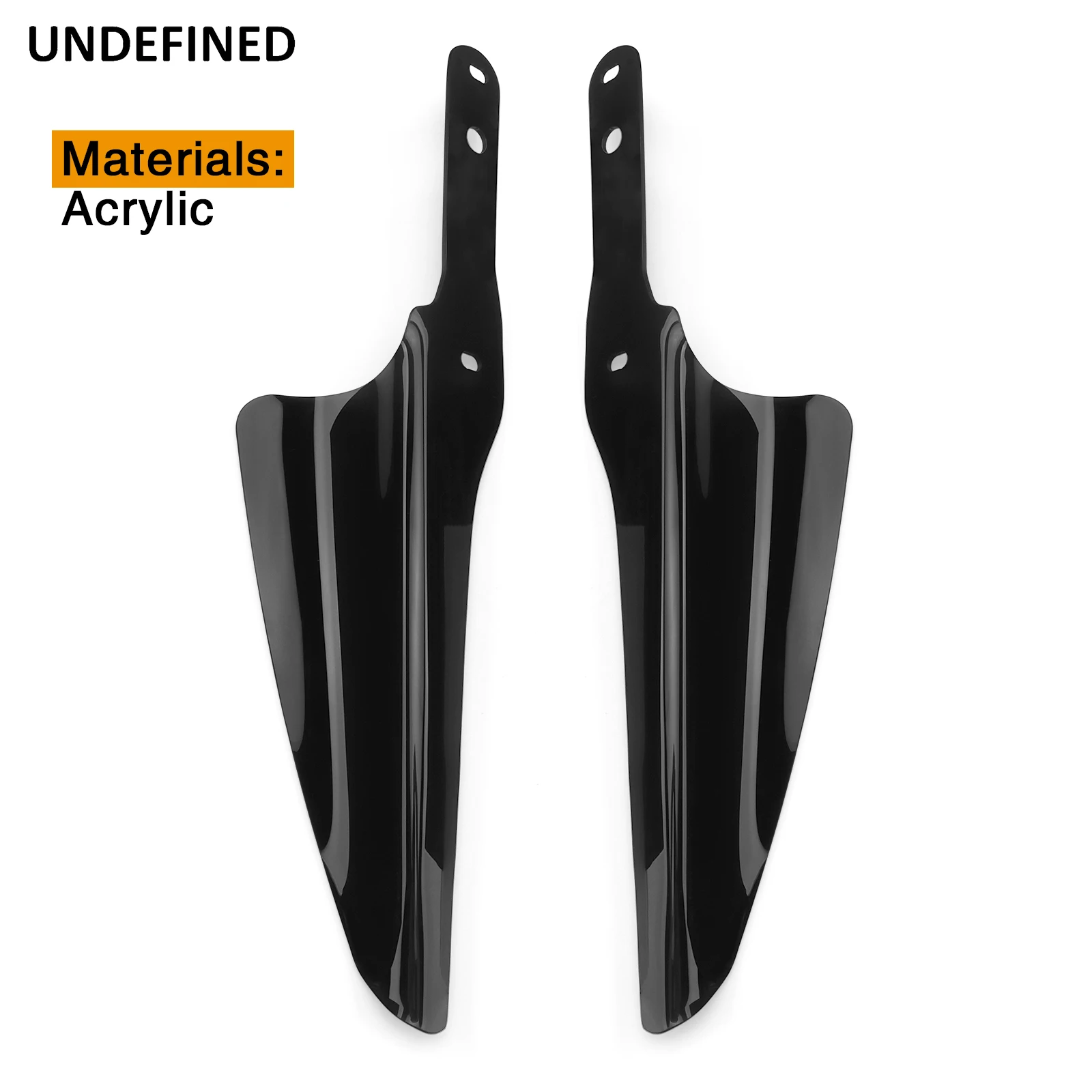 Motorcycle Front Fork Mount Wind Deflectors Fairing For Harley Street Glide FLHXI Road King FLHRS FLHTC Electra Glide Standard