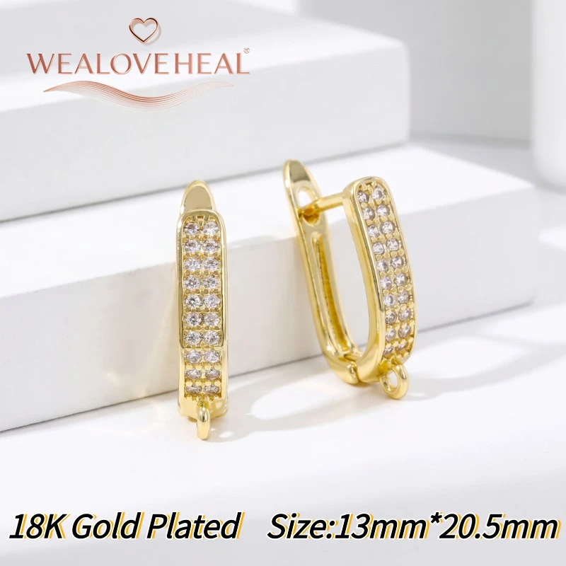 schmuckherstellung zubehör，18K vergoldete Messing-Ohrringverschlüsse mit Schmetterlingsmotiv, glitzernde, mit CZ besetzte Ohrringhaken, DIY-Schmuckherstellungszubehör für Frauen – Detail 18