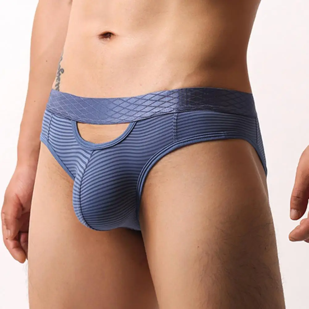 Tight Cut Underwear for Men Men Briefs Men's High Elasticity Briefs Breathable Mesh Underwear Low Waist Tight Fit Panties