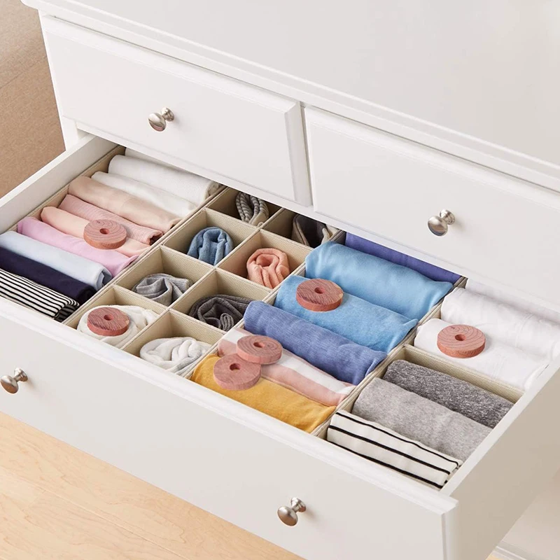 

Кедровые кольца, 24 шт., красные кедровые блоки для хранения в шкафу, ящики для гардероба без любой обработки материалов, смешанные вечерние