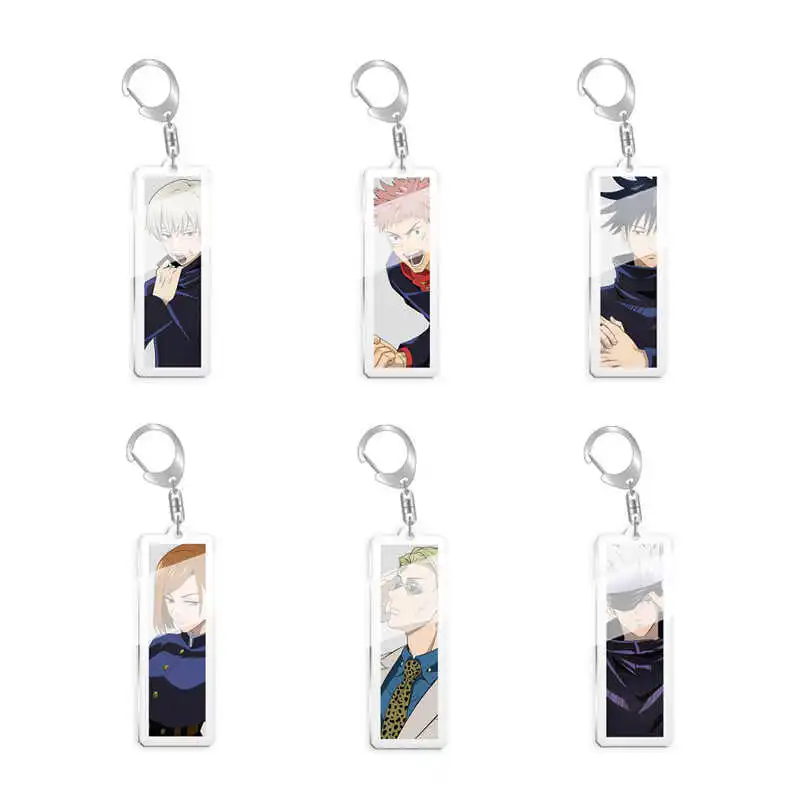 

Anime Jujutsu Kaisen Satoru Gojo Geto Suguru Cosplay Acrylic Keychain Accessory Cartoon Backpack Pendant Ambitus