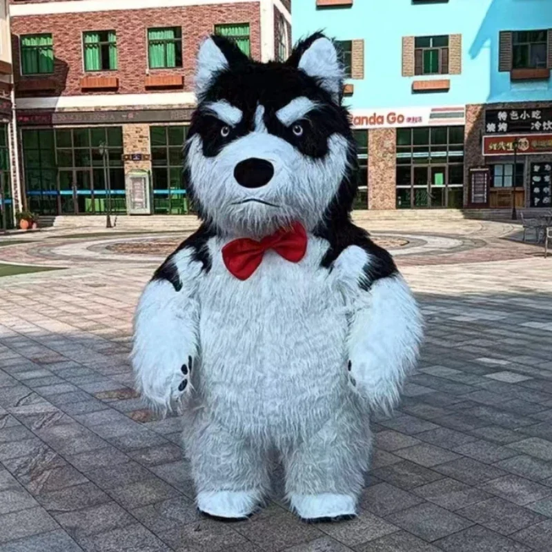 2M-3M Husky dog Panda Polar Bear Mascot Adult Walking Inflatable Performance Costume christmas party Advertising ceremony shows