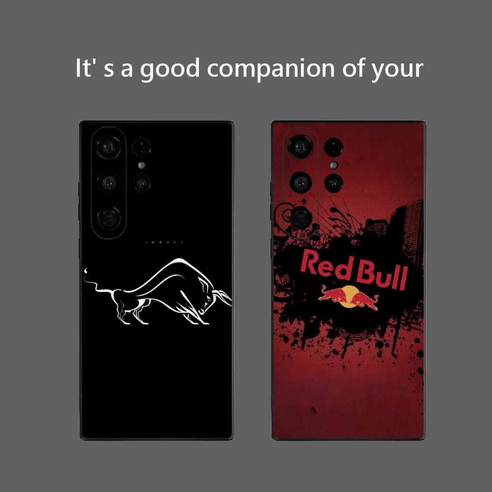 B-Bull Energy Drink RED Phone Case For Samsung Galaxy S25 Ultra S22 S23 S24 Ultra S21 S20 5G Protective Soft Silicone TPU Funda