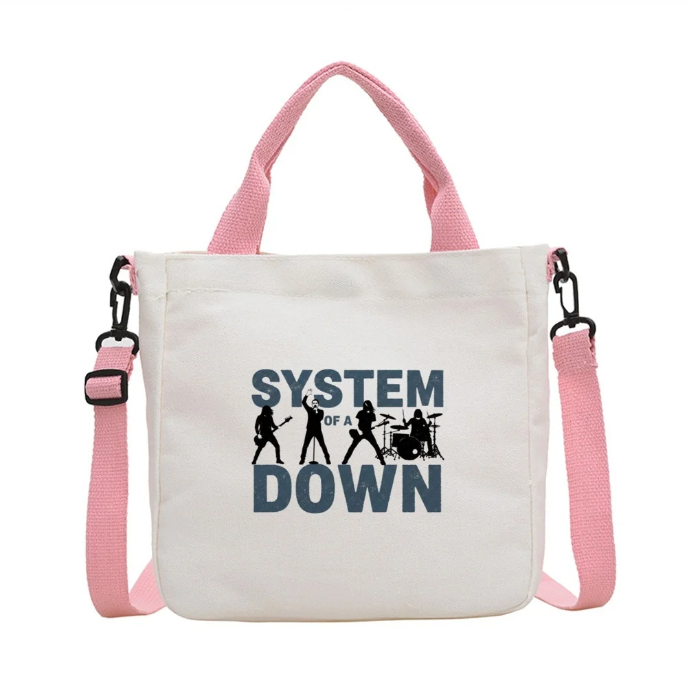 System of a Down tote bag sac cabas bolsas de tela y2k shoulder  totebag femme