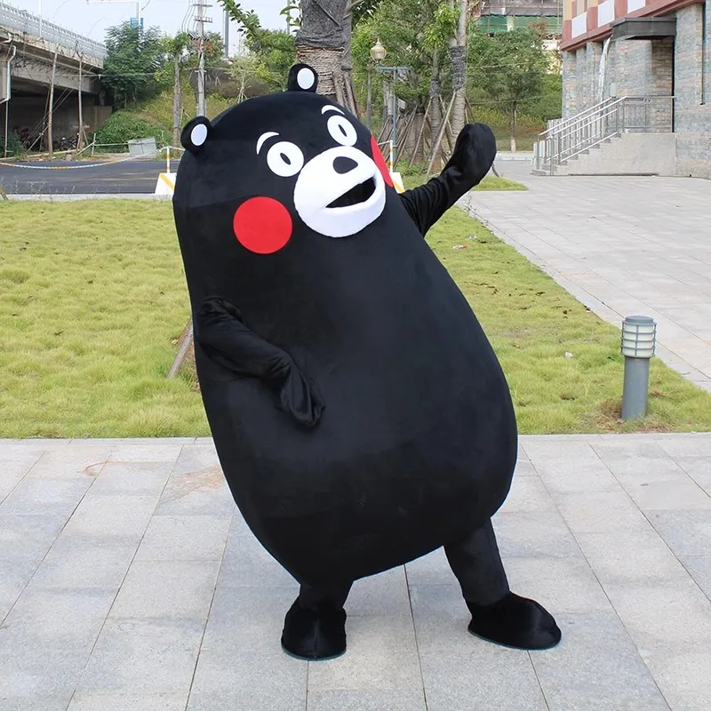 155-200cm Japan Bear Kumamon Cosplay Costume Cartoon Mascot Advertising Ceremony Birthday Fancy Party Animal Carnival Party Prop