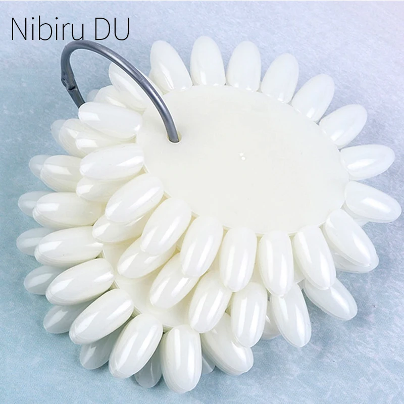 

False Nail Tips Natural Color Card Practice Acrylic Fake Nails Art Gel Polish Color Card Palette For Manicure Display Tool