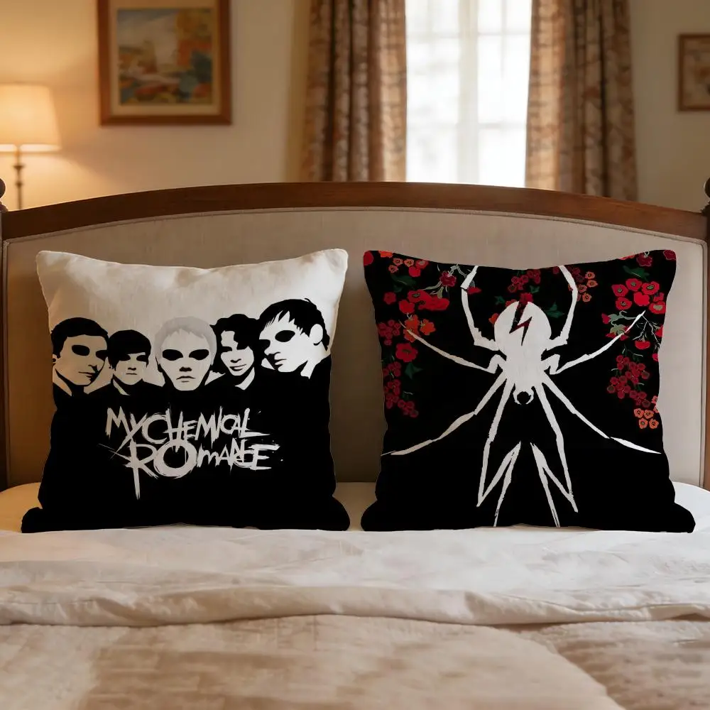 Band My Chemical Romance Cushion Cover 4Pcs Decorative Covers Soft Cushion Case for Sofa Couch Decor 40x40 45x45 Pillowcases