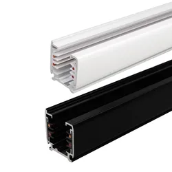 4 Wire 3 Phase Circuit Aluminium Track Rail For LED Spotlight Lighting Track Systems Spot Light Rail 1 Meter