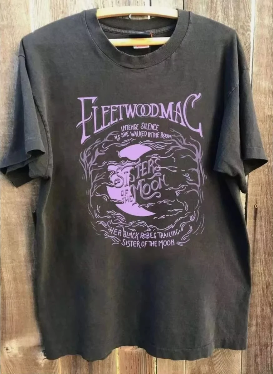 Rock Band Fleetwood Mac Stevie Nicks Graphic Print T-Shirt Summer Men's and Women's Loose and Breathable T-shirt Top