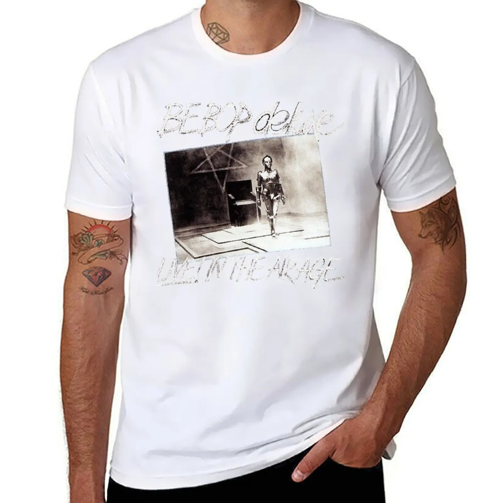 

Be-Bop Deluxe Essential T-Shirt Minimalist Plain Crew Neck T-Shirt