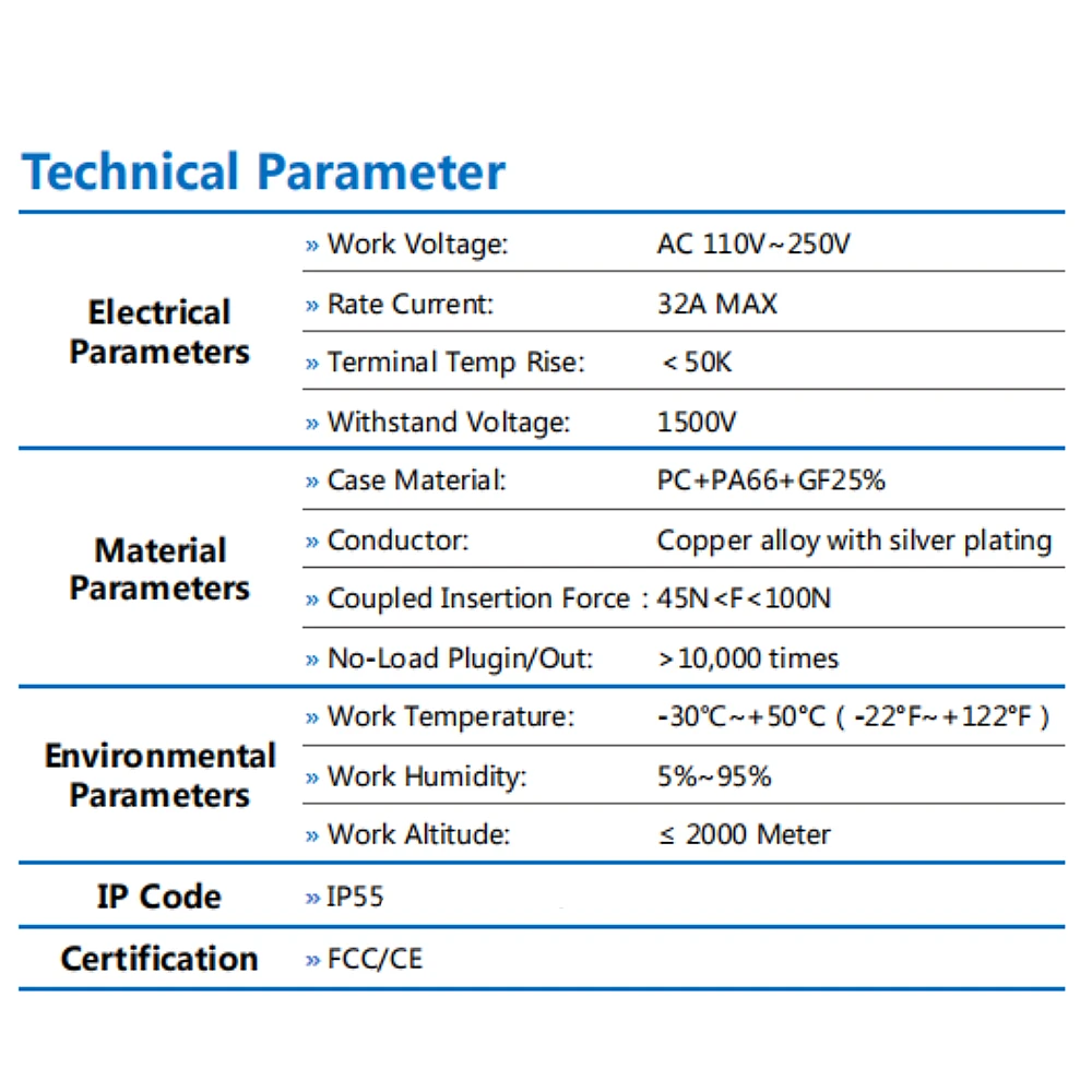Type2 naar Type1 EV-opladeradapter 32A Eenfasig Compatibel met Type 2-oplader voor elektrische auto met Type 1-oplaadaansluiting