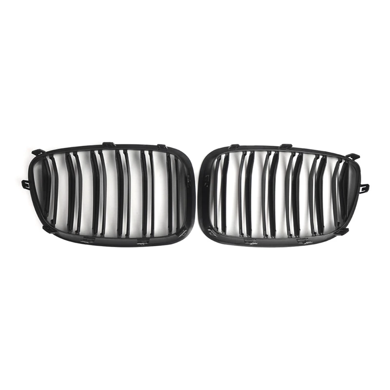 2Pcs Front Kidney Grille Racing Grills For BMW 5 Series GT F07 2010-2016 51137200170 51137200169