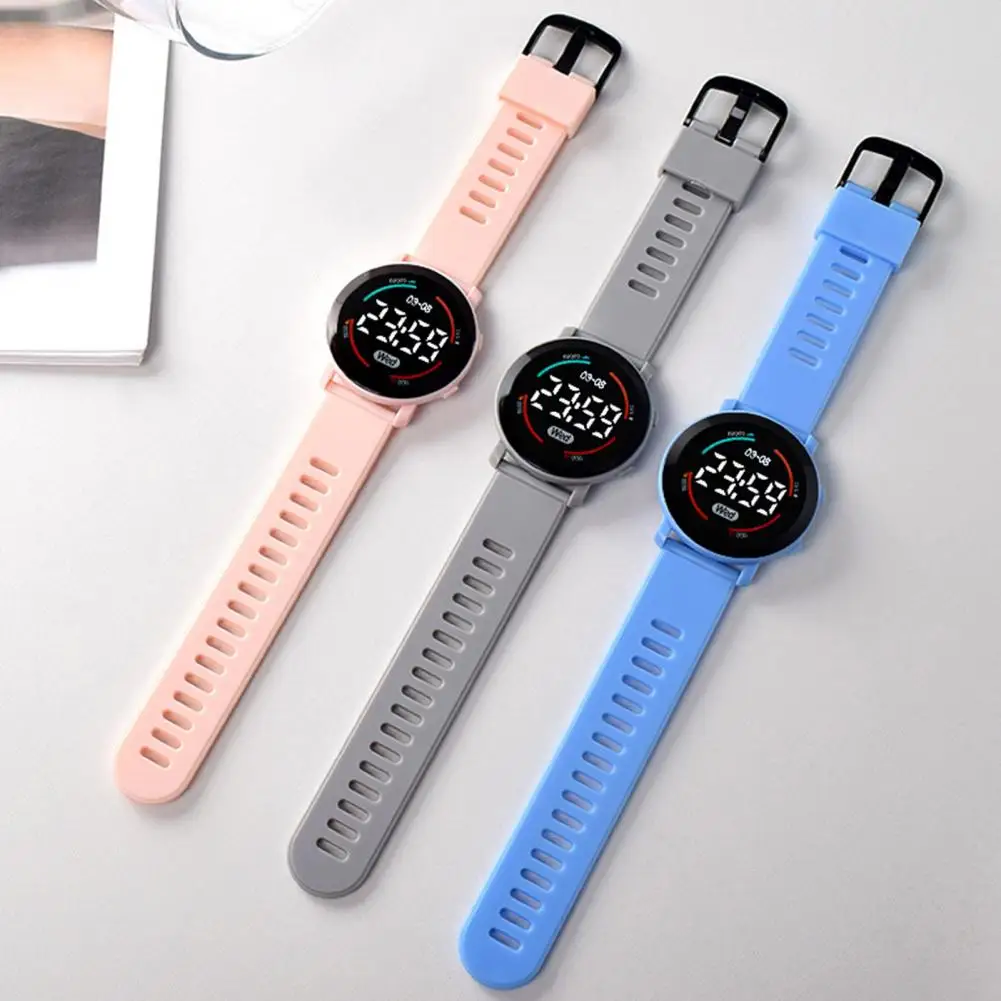 Electronic Wrist Watch Life Waterproof Button Operation LED Sports Digital Wrist Watch Digital Wrist Watch Birthday Gift