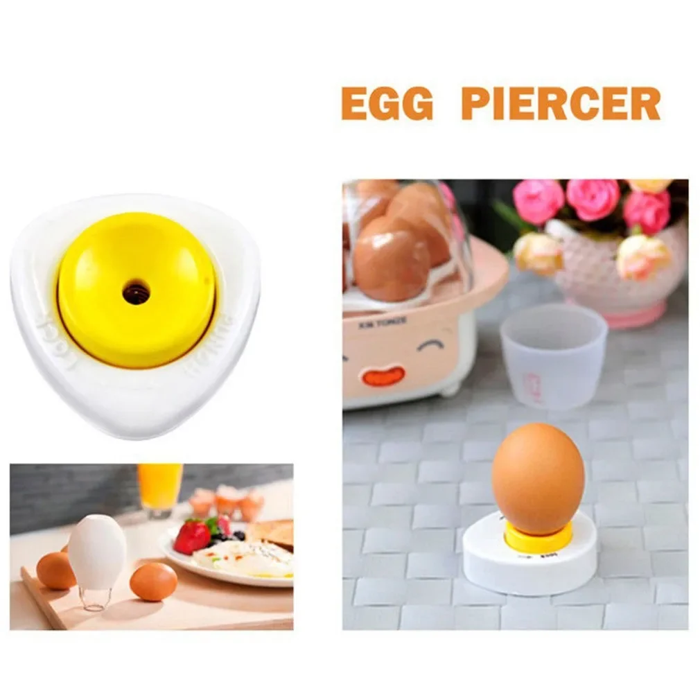 1pc Egg Piercer Pricker Dividers Beater With Lock Kitchen Craft Semi-Automatic Kitchen Gadget Egg Tool Cracker Cooking Dutiful