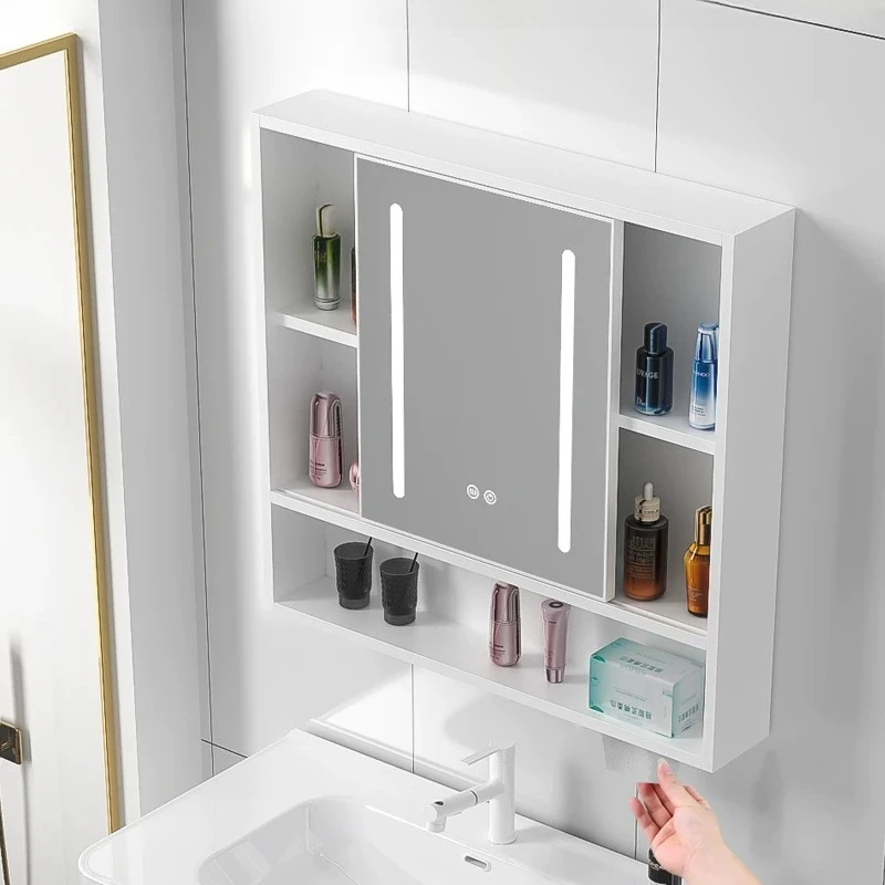 

LED Lighted Bathroom Mirror Vanity Mirror Wall Mounted Dimmable Anti Fog Touch Sensor Bluetooth Speaker Backlit Acetamide
