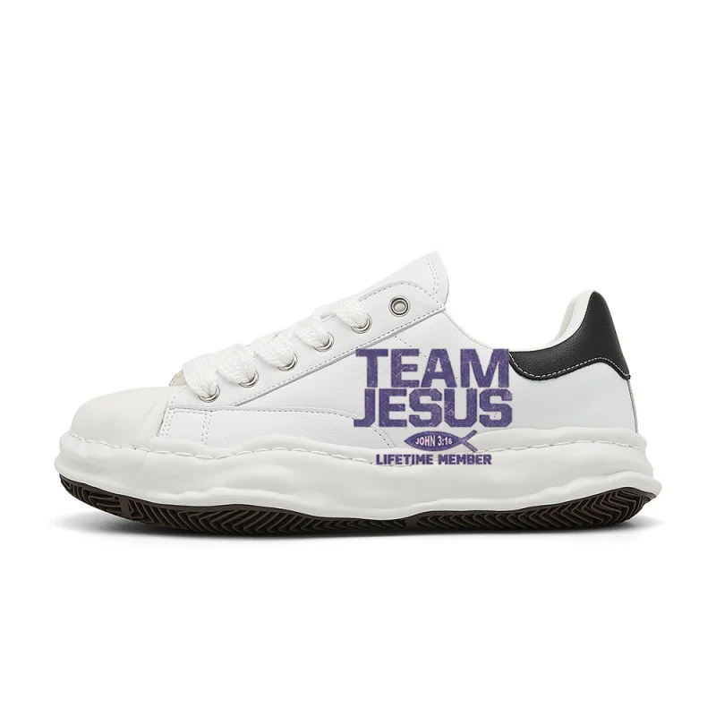 

Кроссовки Team Jesus Christ в ретро-стиле, созданные в стиле ретро, стильные, удобные и универсальные, подходят для уличного стиля.