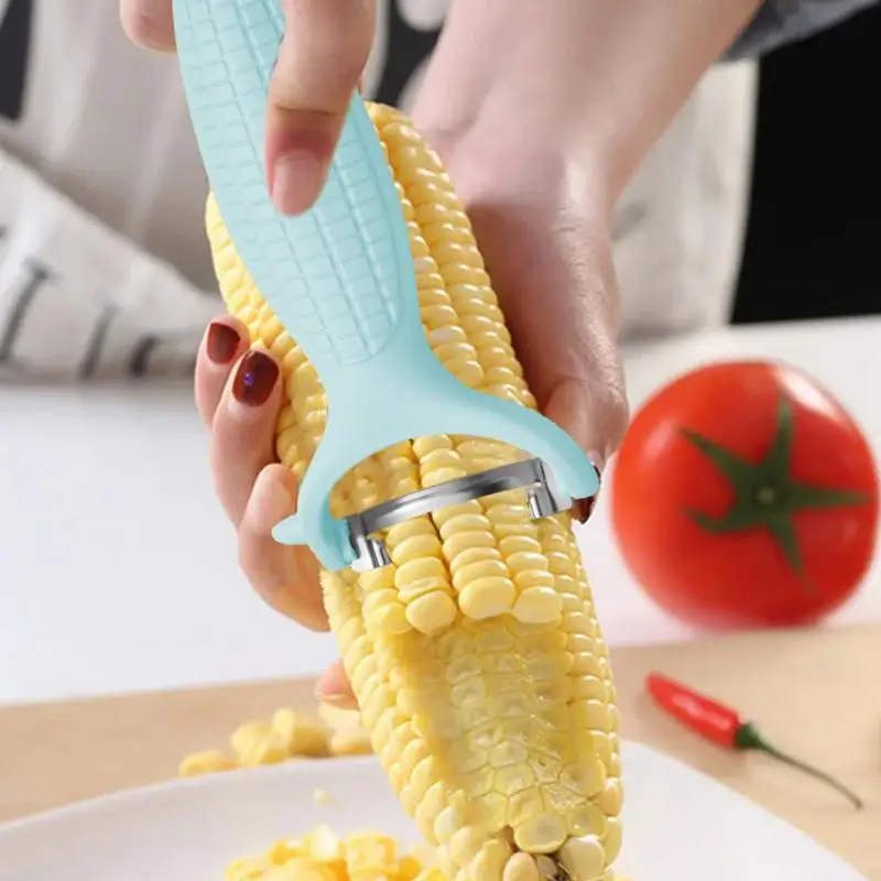 Corn Stripper Peeler Corn Cob Peeler Stripper Corn Cutter Off Cob Kernel Remover Slicer Kitchen Gadget Cob Corn Thresher