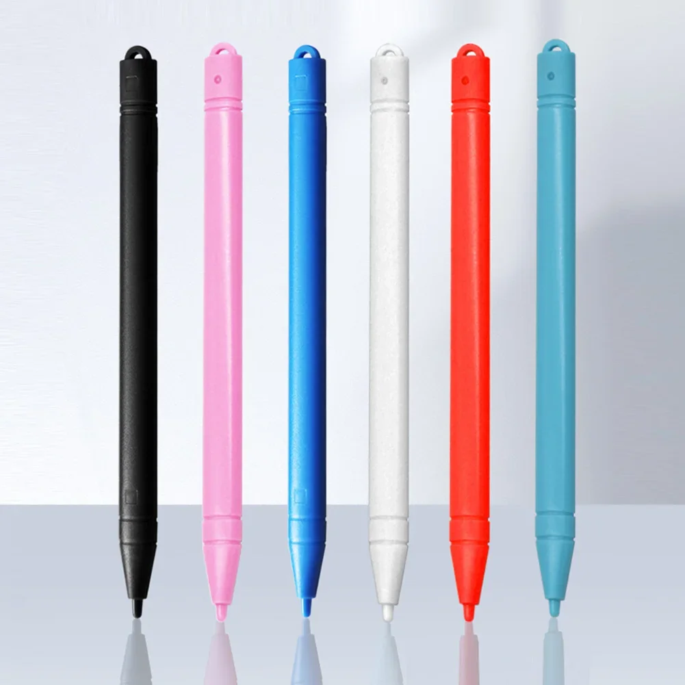 6 قطع من أقلام لوحة الرسم اللوحية Lcd للكتابة للأطفال والكمبيوتر المحمول ولوحة نشطة لإلكترونيات قلم الرسائل المغناطيسية