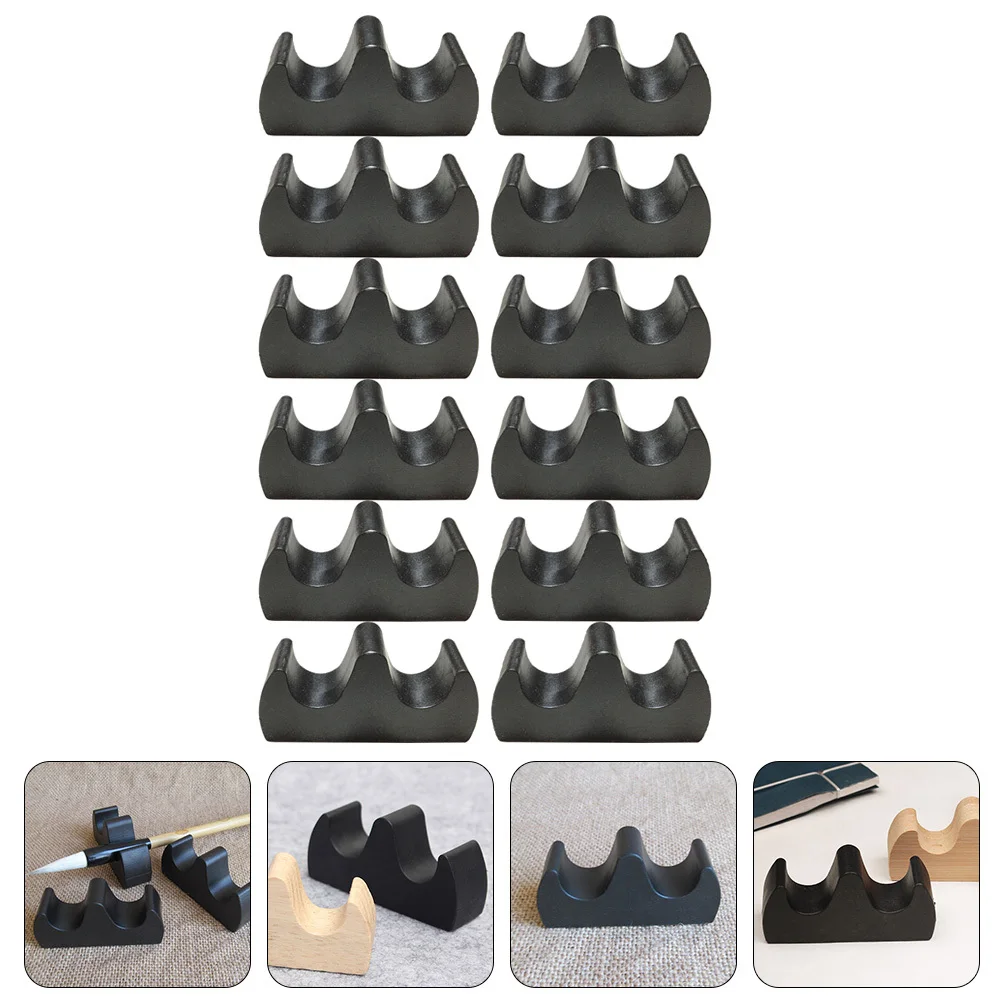 

12pcs Calligraphy Pen Holder Chinese Writing Brush Rest Durable Desktop Storage For Painting Brush Study Room Decor Handicraft