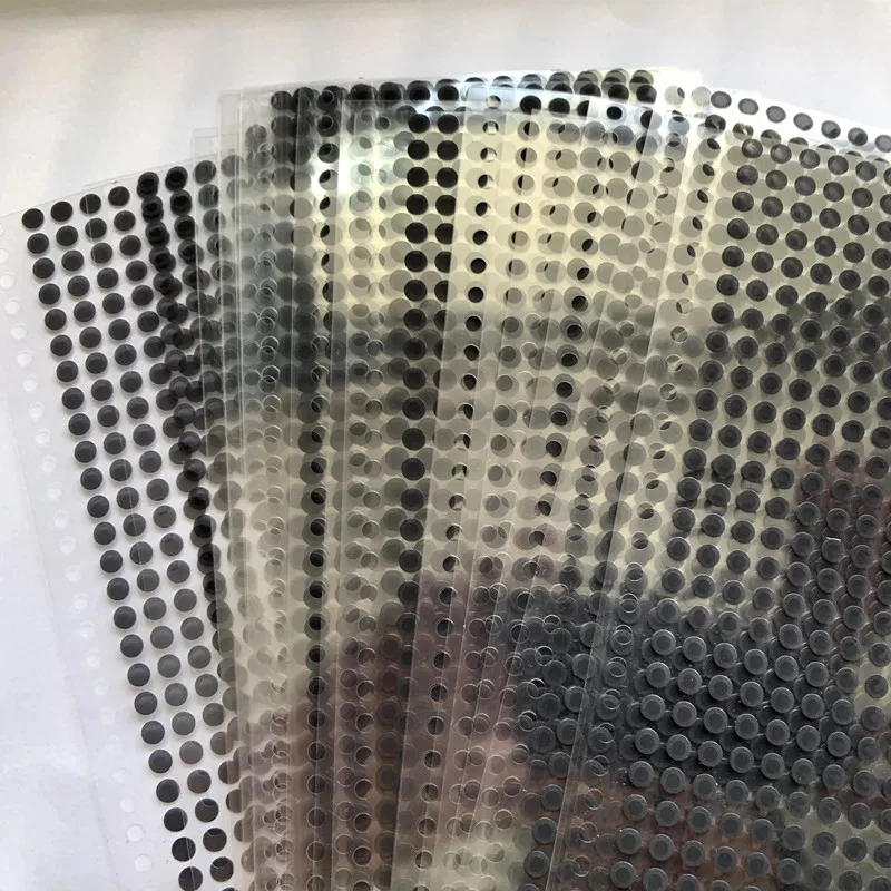 4.0 มม.เครือข่ายสีดำสี 4 มม.ตาข่ายหูฟังอุปกรณ์เสริมหูฟังป้องกันฝุ่น 100pcs