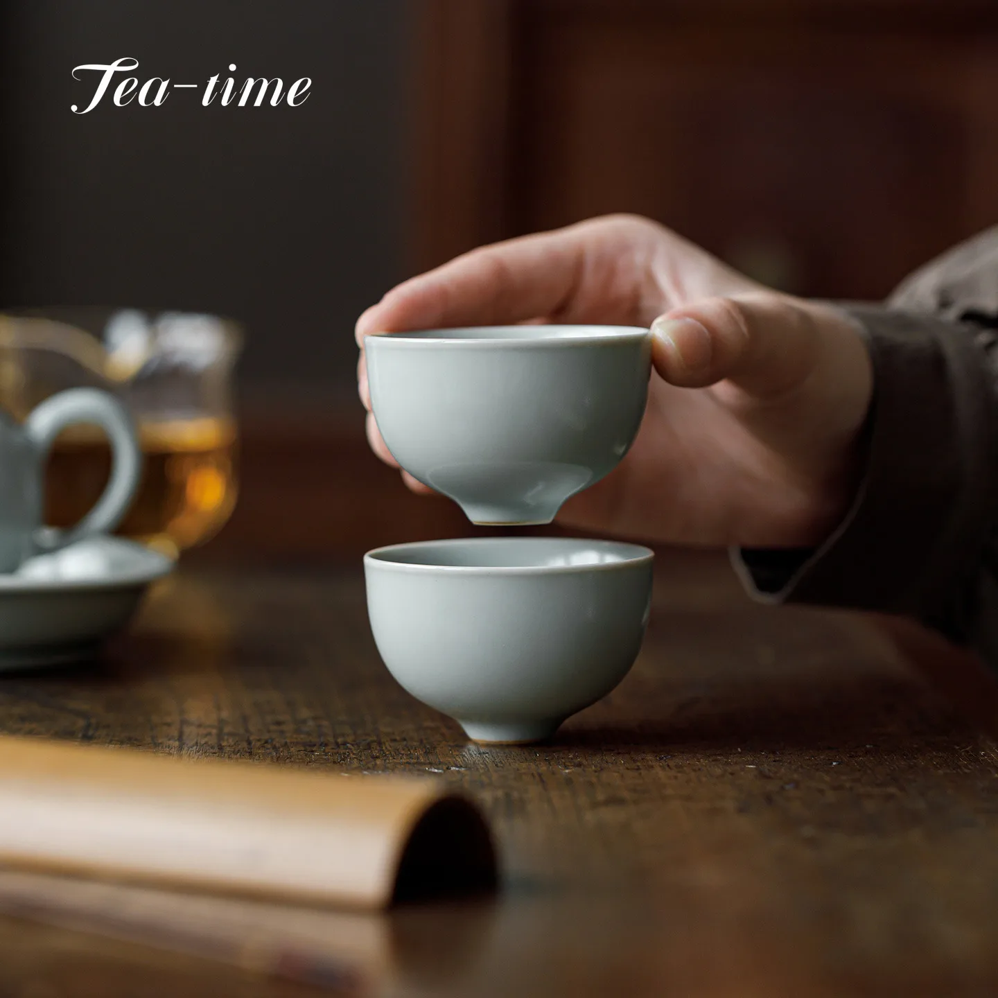 

Ru Kiln Керамическая чайная чашка Порцеляновые чашки ручной работы Чайные чашки Пара Puera Bowl Maker Церемония Красивый Мате Jingde Town Японский пуэр