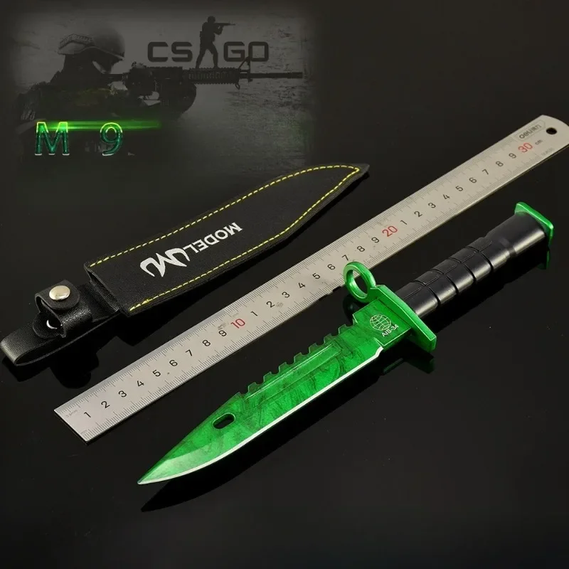 26 センチメートルエメラルドドップラー M9 真新しい Csgo ゲーム周辺機器クールな金属武器剣ギフト Accessorie 装飾コレクションおもちゃ少年のため