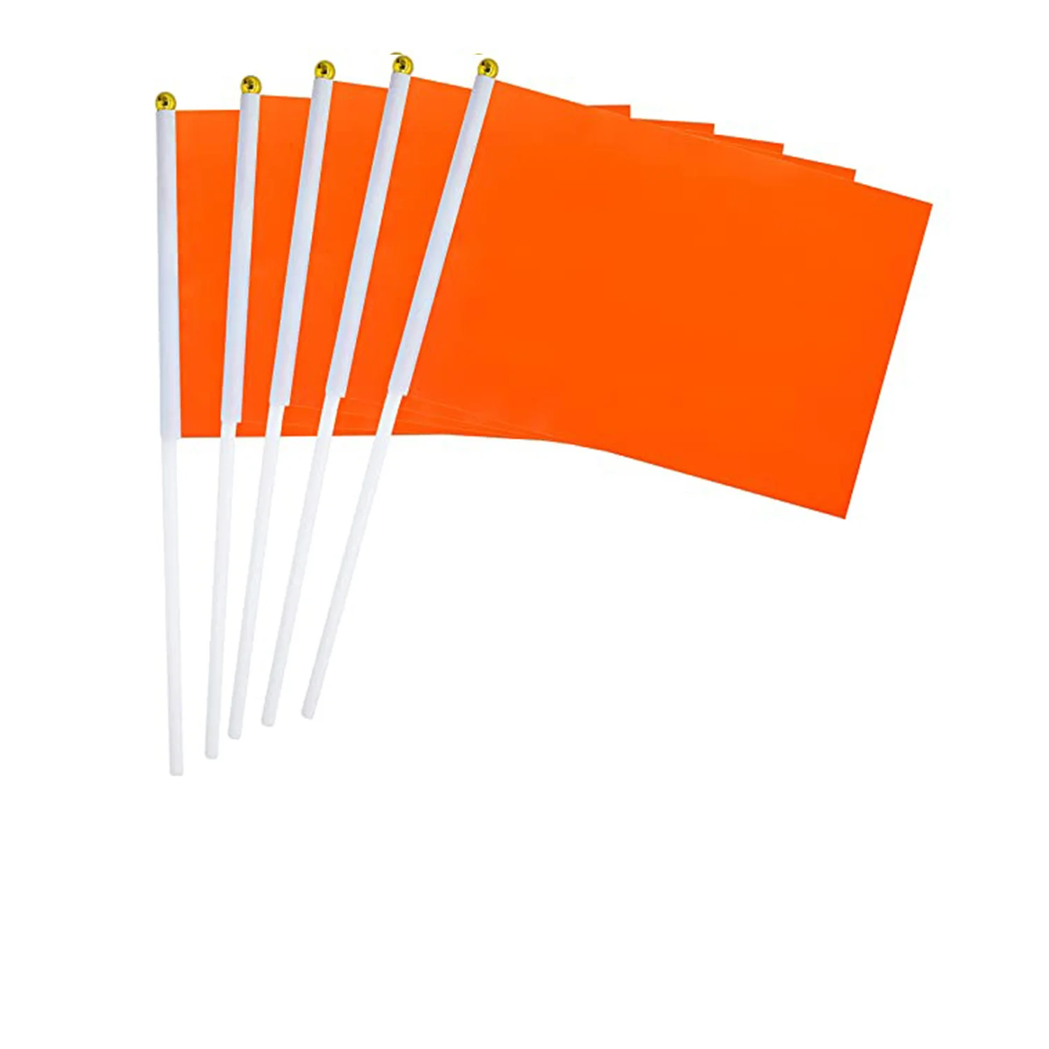 Solid color hand waving flag 14*21cm small solid color hand flag, red orange yellow green blue purple black and white handheld p