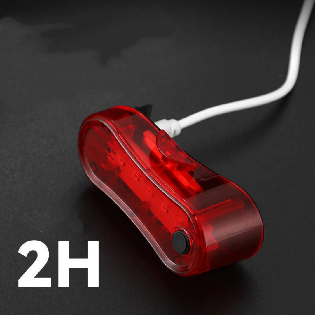 الدراجات الضوء الخلفي MTB الضوء الأحمر الدراجة الضوء الخلفي الدراجات الجبلية مصباح USB قابلة للشحن LED الدراجات الدراجة تحذير الضوء
