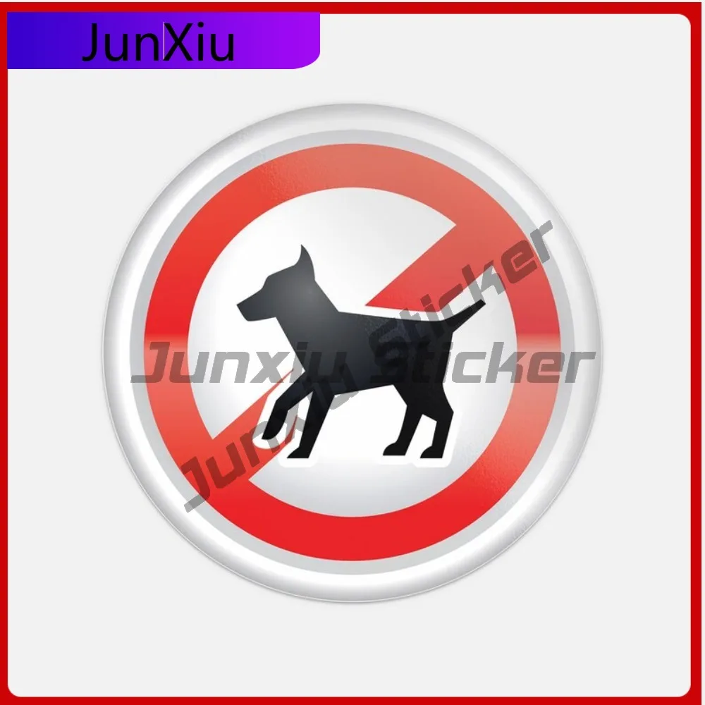 

Ban Stop Sign No Dog Car Vinyl Sticker Occlusion Scratch Decal Graphic Decals Motorcycle Helmet Visor Car Bicycle Skateboard Suv