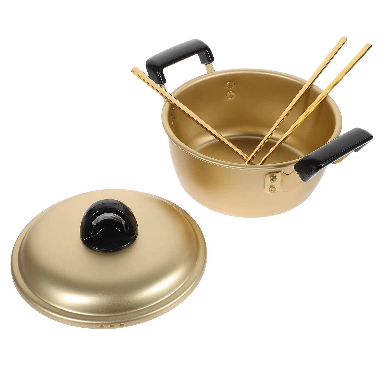 

Korean Ramen Aluminum Noodle Pot With Double Handles For Soup Stew Pasta Cooking Kitchen Stockpot Small Metal Lidded Pot