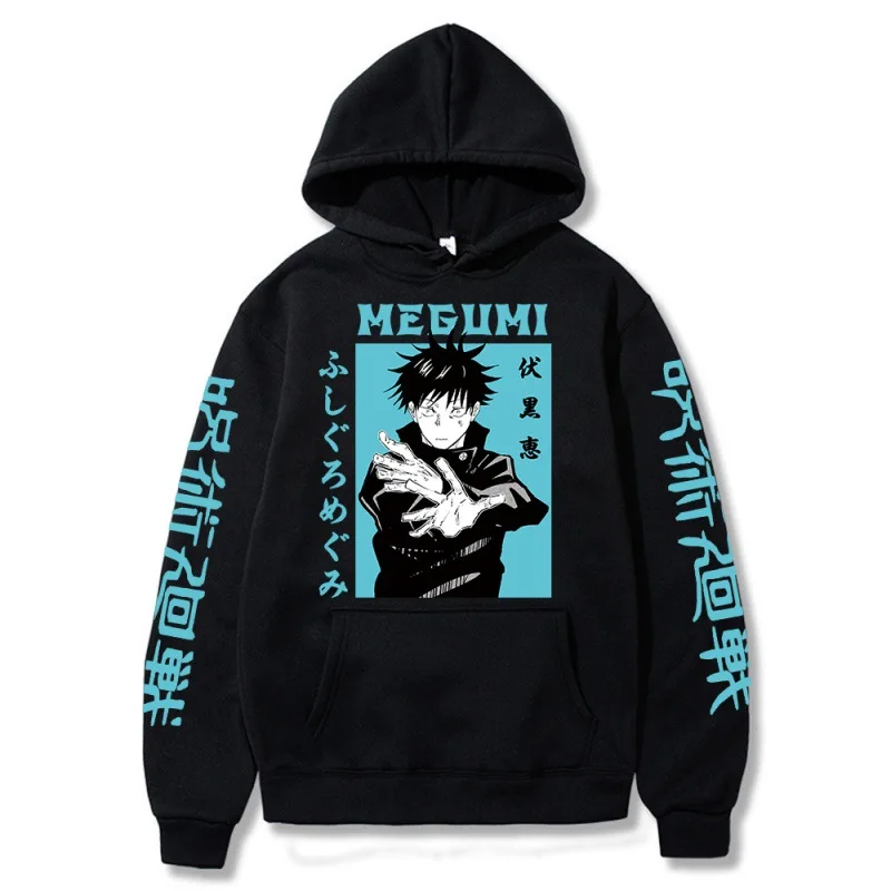 

Jujutsu Kaisen Spell back to combat Fukurohui Men's Autumn/Winter fleece thickened pullover hoodie Cross border hoodie hoodie