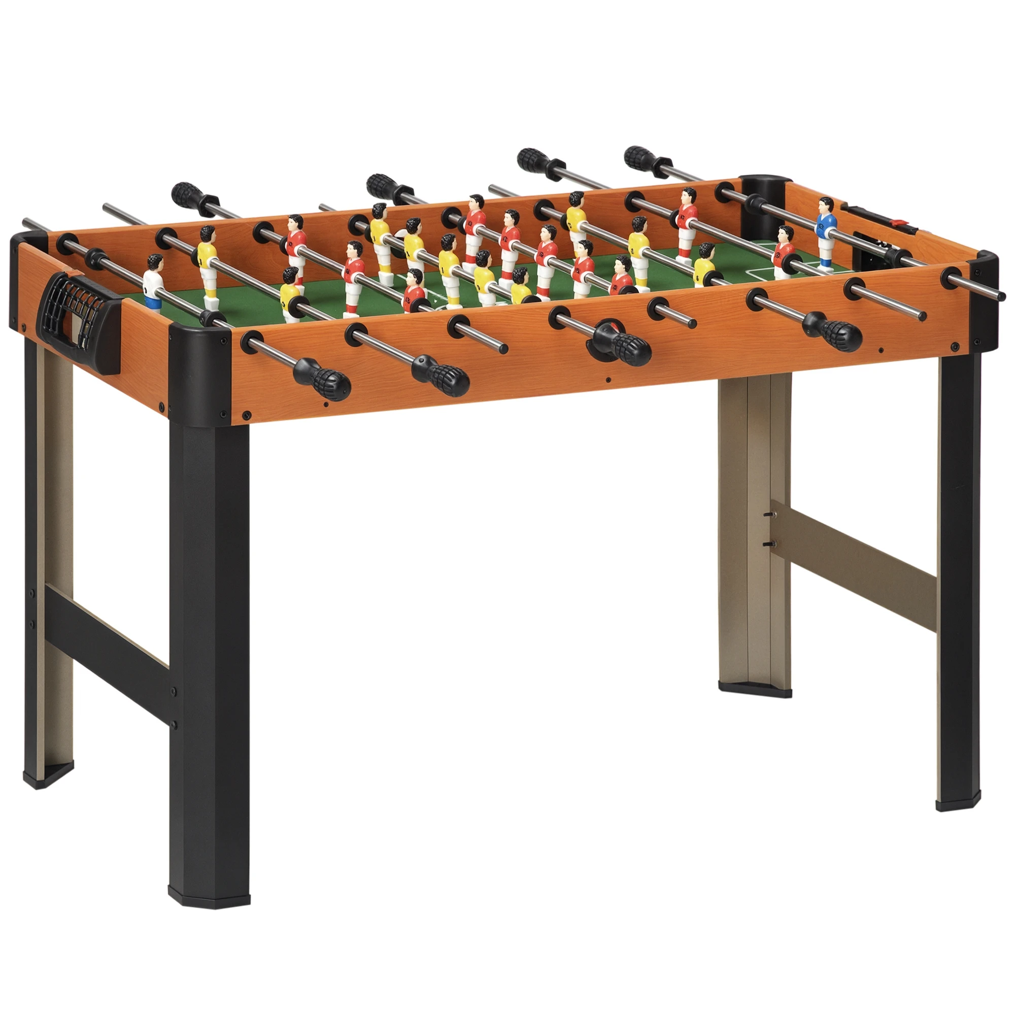 HOMCOM Futbolín para Niños de 7+ Años con 2 Bolas 8 Asas Jugadores 118x104x69 cm