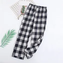 Warm Plaid Drawstring Pajama Pants Mens Comfort Home Wear Autumn Winter Oversize Sleepwear Womens Trousers Harajuku Homewea