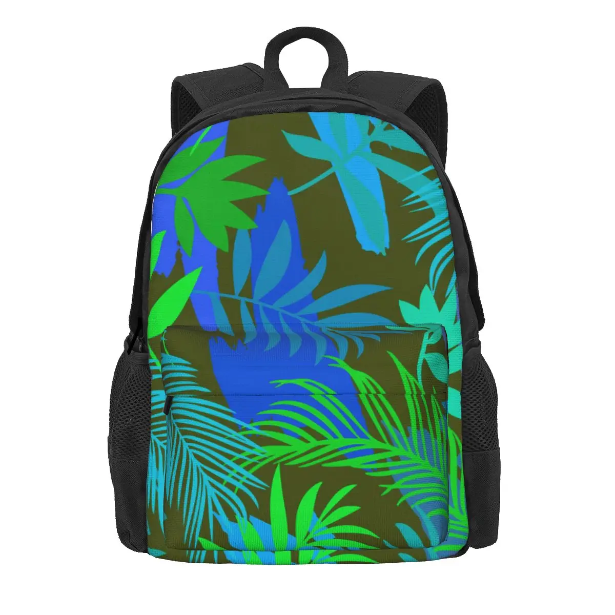 Brush Leaf Backpack Geometric Shapes Travel Backpacks Women Men Cool School Bags High Quality Lightweight Rucksack