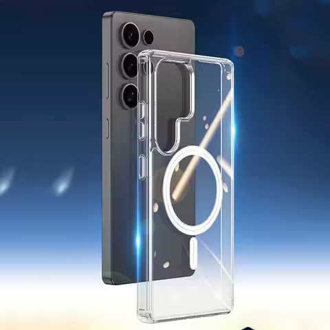 For Magsafe Magnetic Transparent Case For Samsung Galaxy S25 S24 FE S23 S22 Plus S21 Ultra Z Fold Flip 6 5 4 3 5G Macsafe Cover