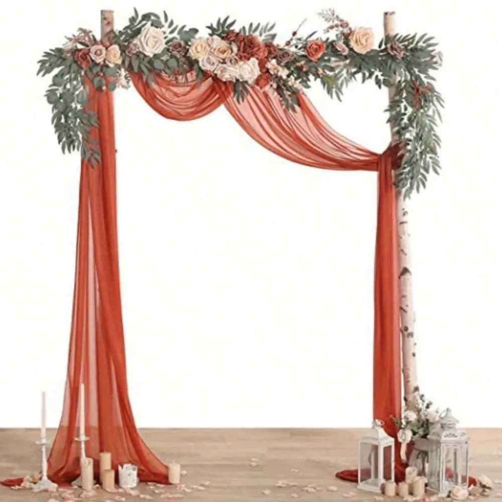 

5.9ft Artificial Eucalyptus Garland with Flowers, Fake Rose Garland, Faux Floral Garland Greenery Garland for Wedding