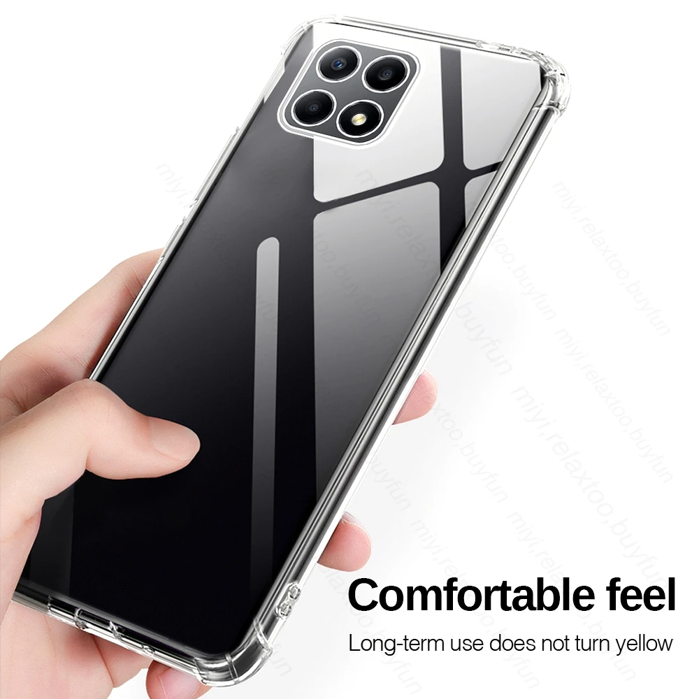 Shockproof Clear Silicone Soft Case For Honor X8a 4G Ultra-Thin Transparent Back Cover Oner Honar Honer X8a 4G 2023 CRT-LX1 6.7