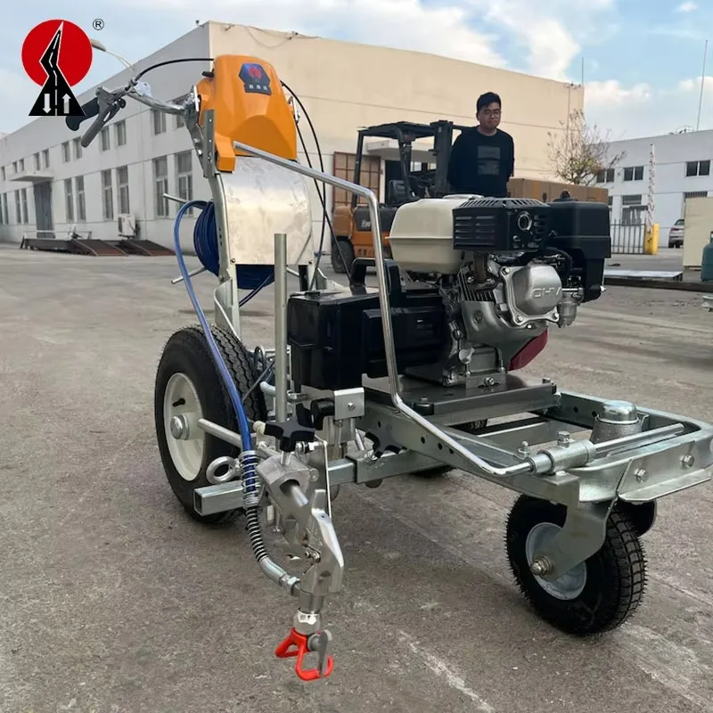 

CE Certified ISO Factory Small Cold Paint Airless Road Line Marking Machine Engine Pump High Efficiency Adjustable Thickness
