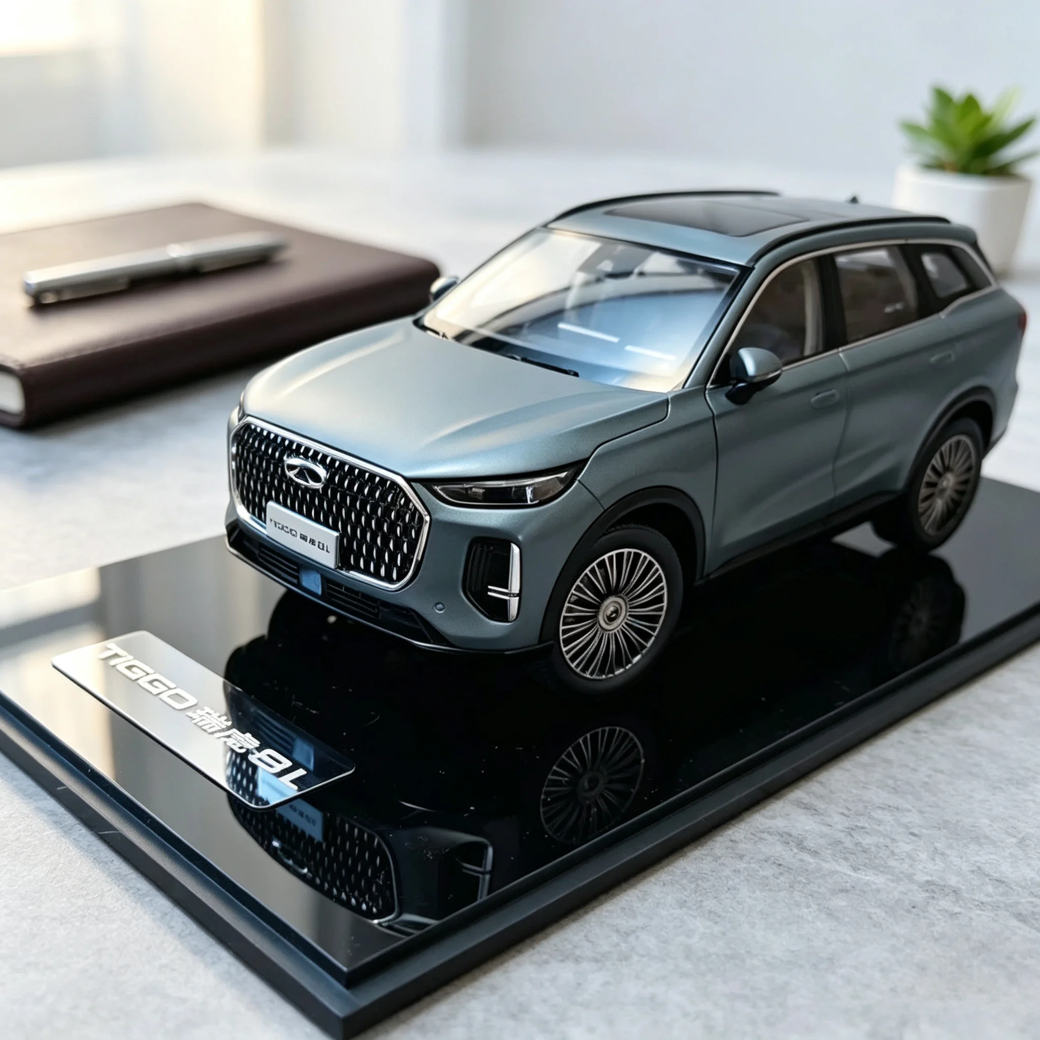 Jaecoo Q8 Micro model,Tiggo 8L Die-cast Alloy Micromodel,Tiggo 9 Metal Car Model,Adult Gift,chery ruihu Desktop Decoration,1:18