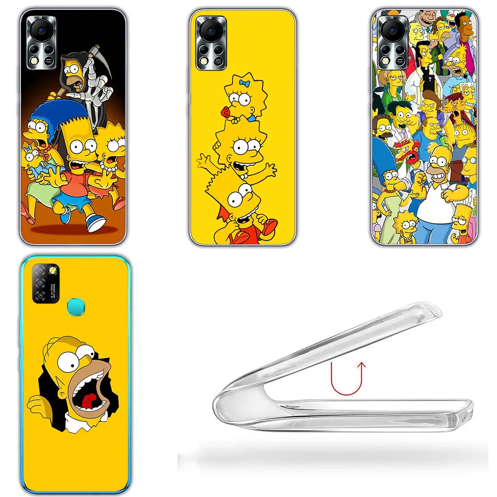 Cute Bart S-Simpson The S-Simpsons Phone Cover Case for Motorola Moto G13 G14 G53 G54 G62 G72 G82 G84 E13 E20 G42 G32 G23 G22