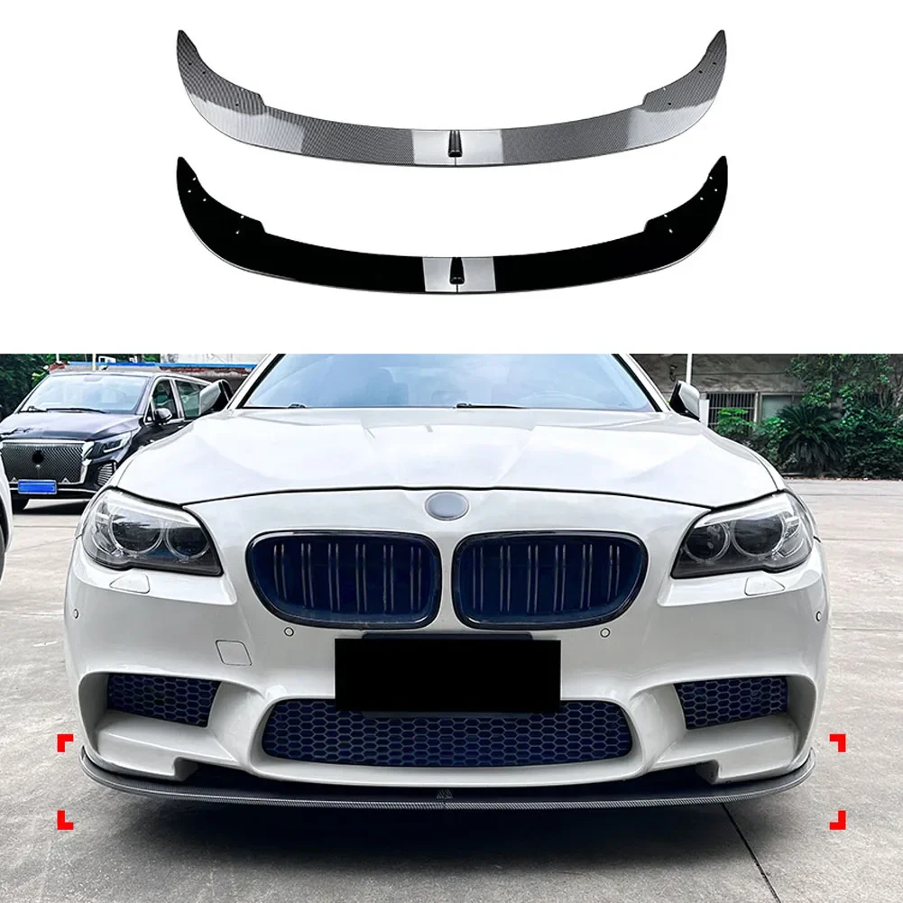 2 Stage Front Lip Splitter Spoiler Side Lower Splitters Body Kit For BMW 5 Series M5 F10 F11 2011-2017