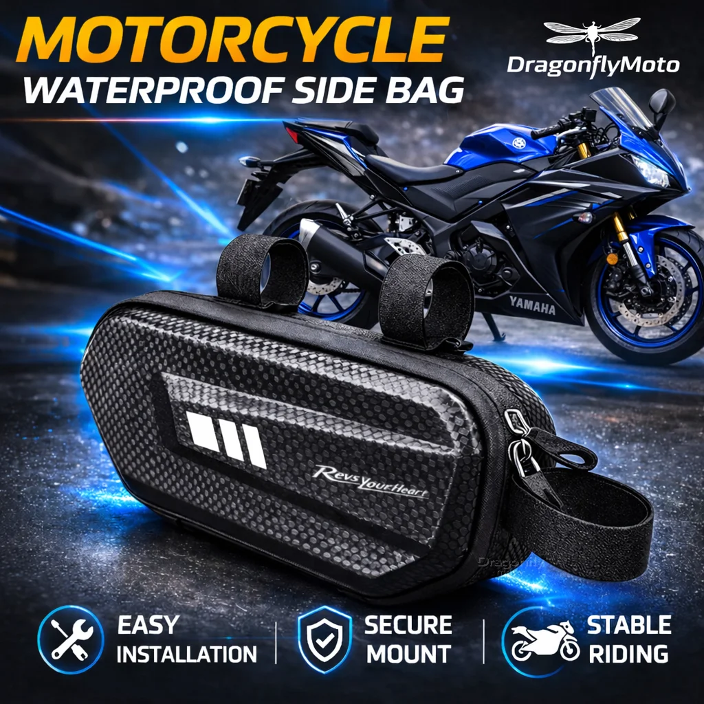 

Большая вместительная боковая сумка для мотоцикла Yamaha R1 R3 R25 Mt-09 Mt07 Fazer Fz6 Xj6 R15 Rxv YBR125, водонепроницаемая, многофункциональная